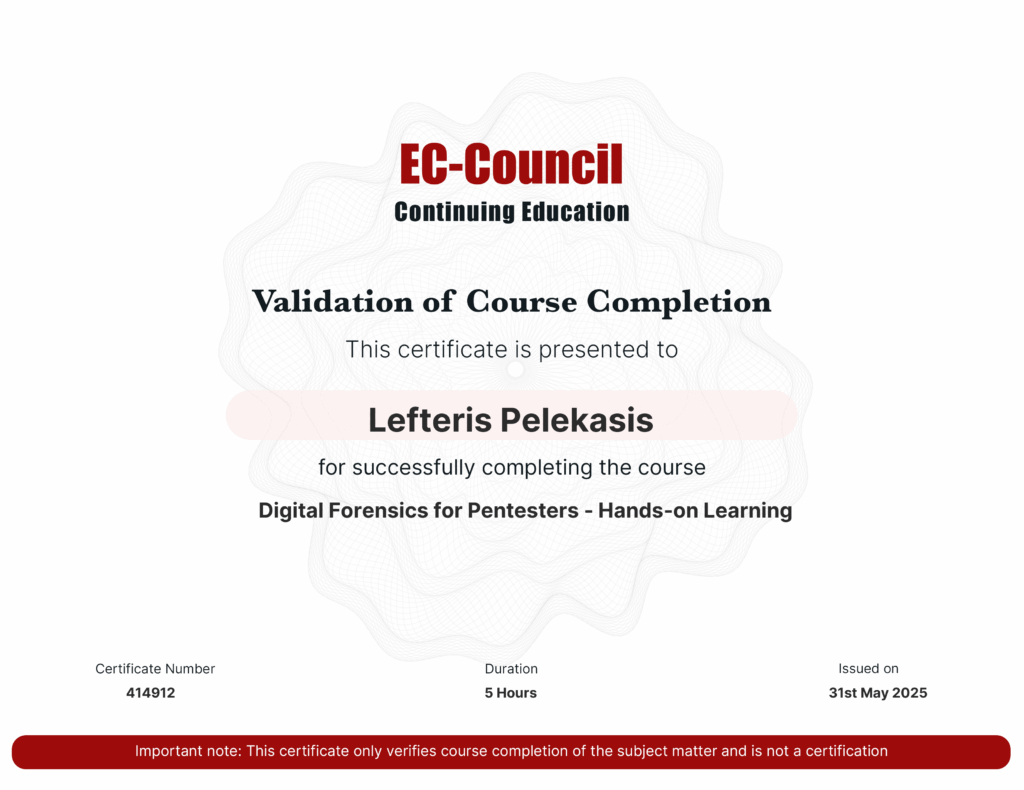 Digital Forensics for Pentesters – Hands-on Learning