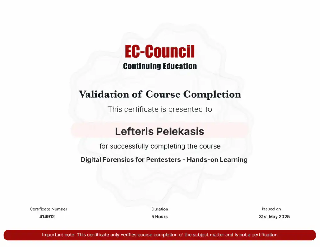Digital Forensics for Pentesters – Hands-on Learning