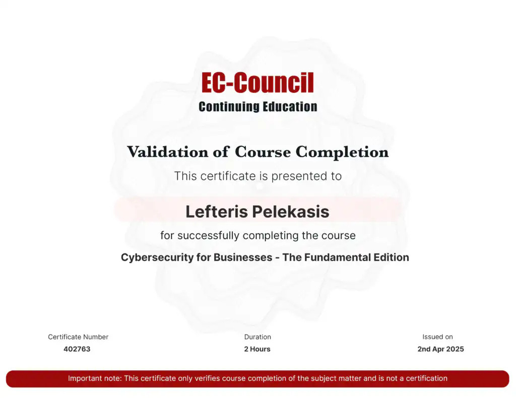 Cybersecurity for Businesses